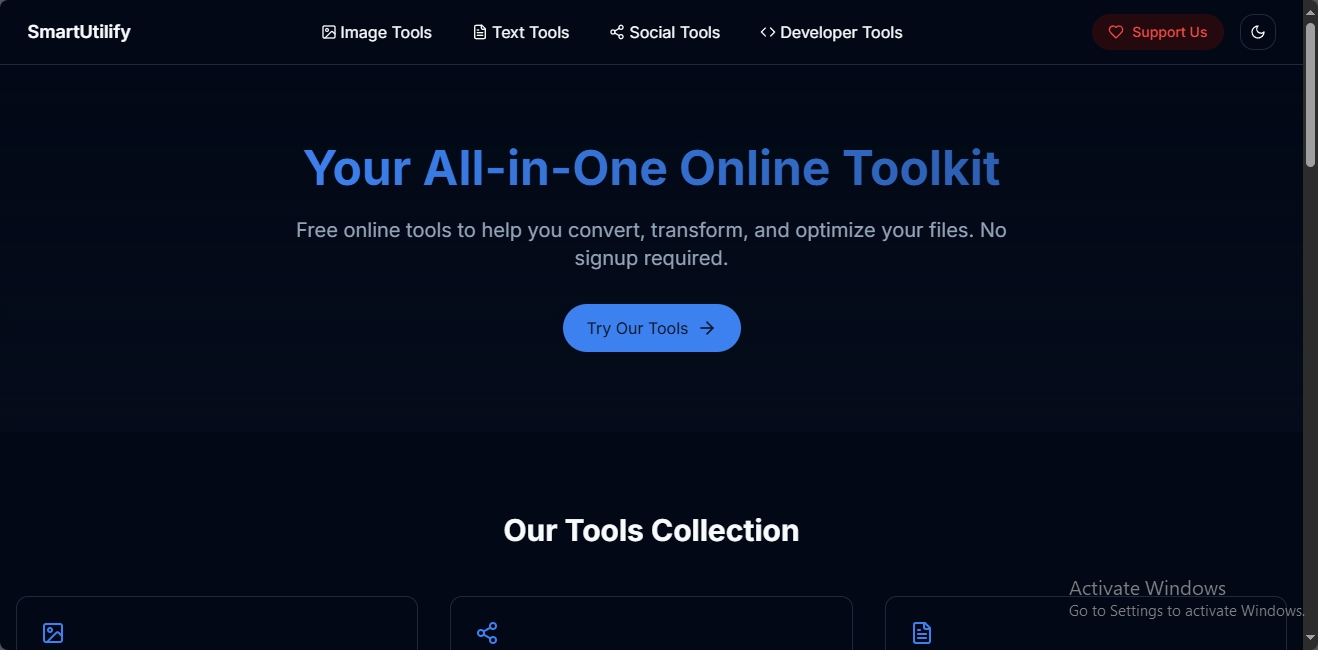 SmartUtilify |Toolkit online all-in-one - Strumenti online gratuiti per le attività quotidiane media 1