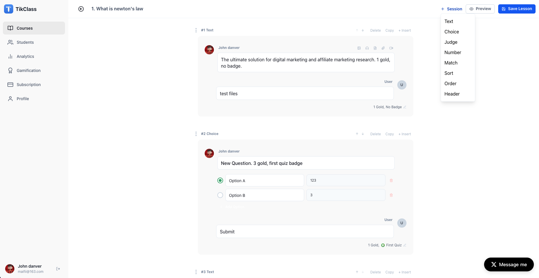 TikClass - Screenshot 2 showing product features and functionality