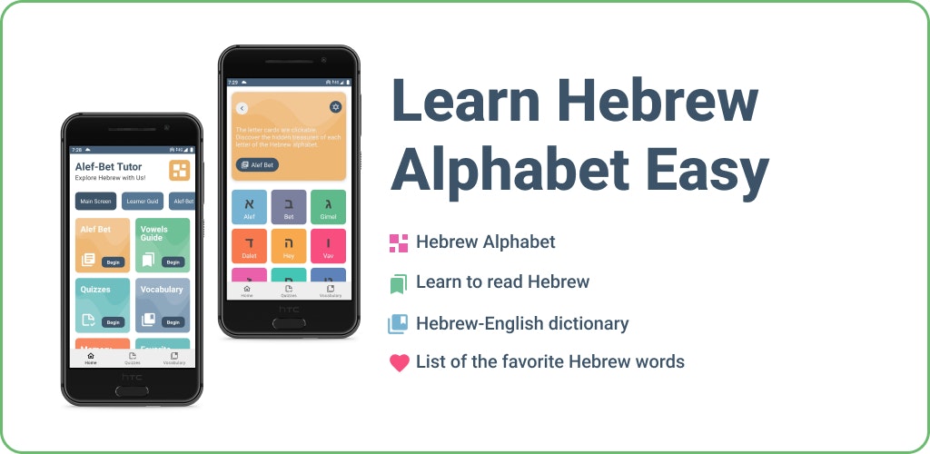 Lerne das hebräische Alphabet einfach - Hebräisch, Hebräisch Alphabet, lerne Hebräisch Medien 1