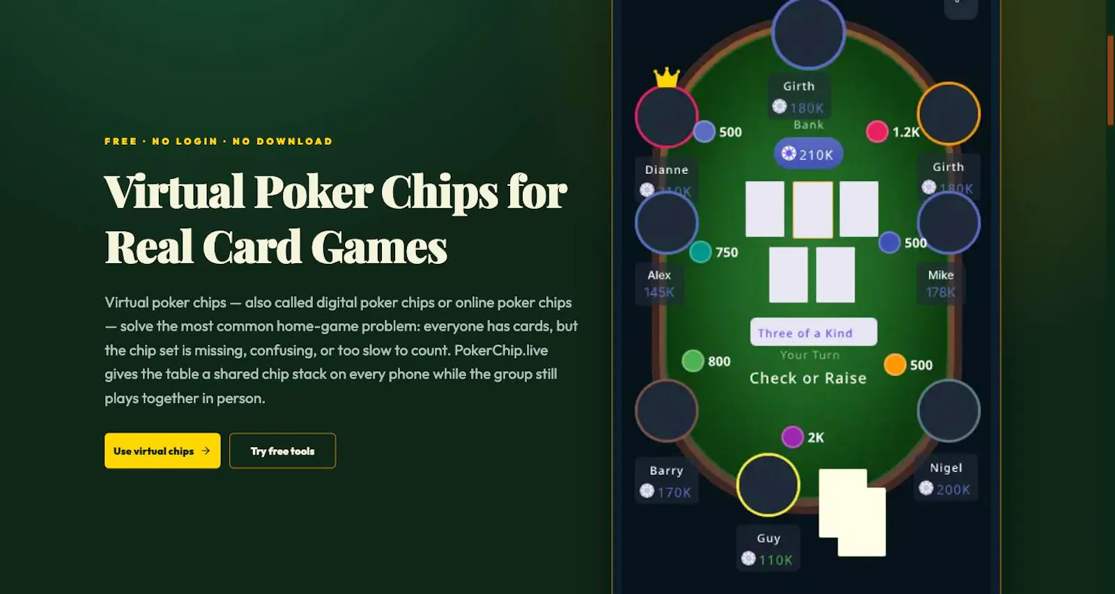 PokerChip.live screenshot 1
