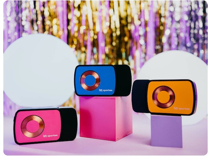 Media Bộ sạc di động Sparkee - Không có dây, sạc nhanh, 2 cổng USB-C, tương thích 5