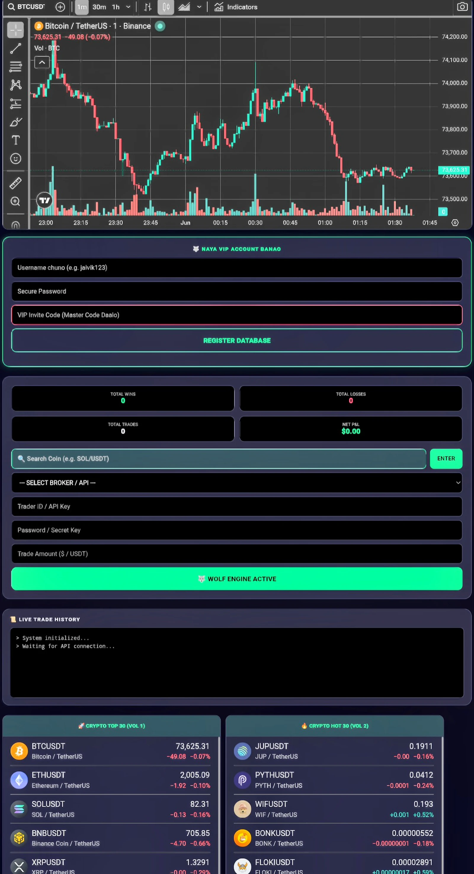 Wolf auto trading screenshot 3