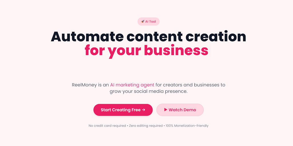 ReelMoney - AI Avatar & Faceless videos