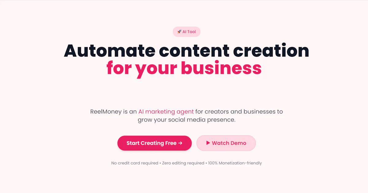 ReelMoney - AI Avatar & Faceless videos