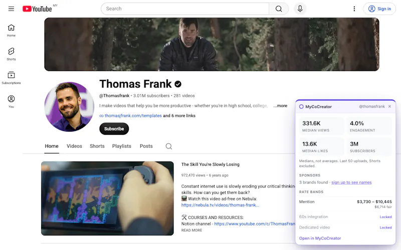 MyCoCreator for YouTube-Chrome Extension screenshot 3