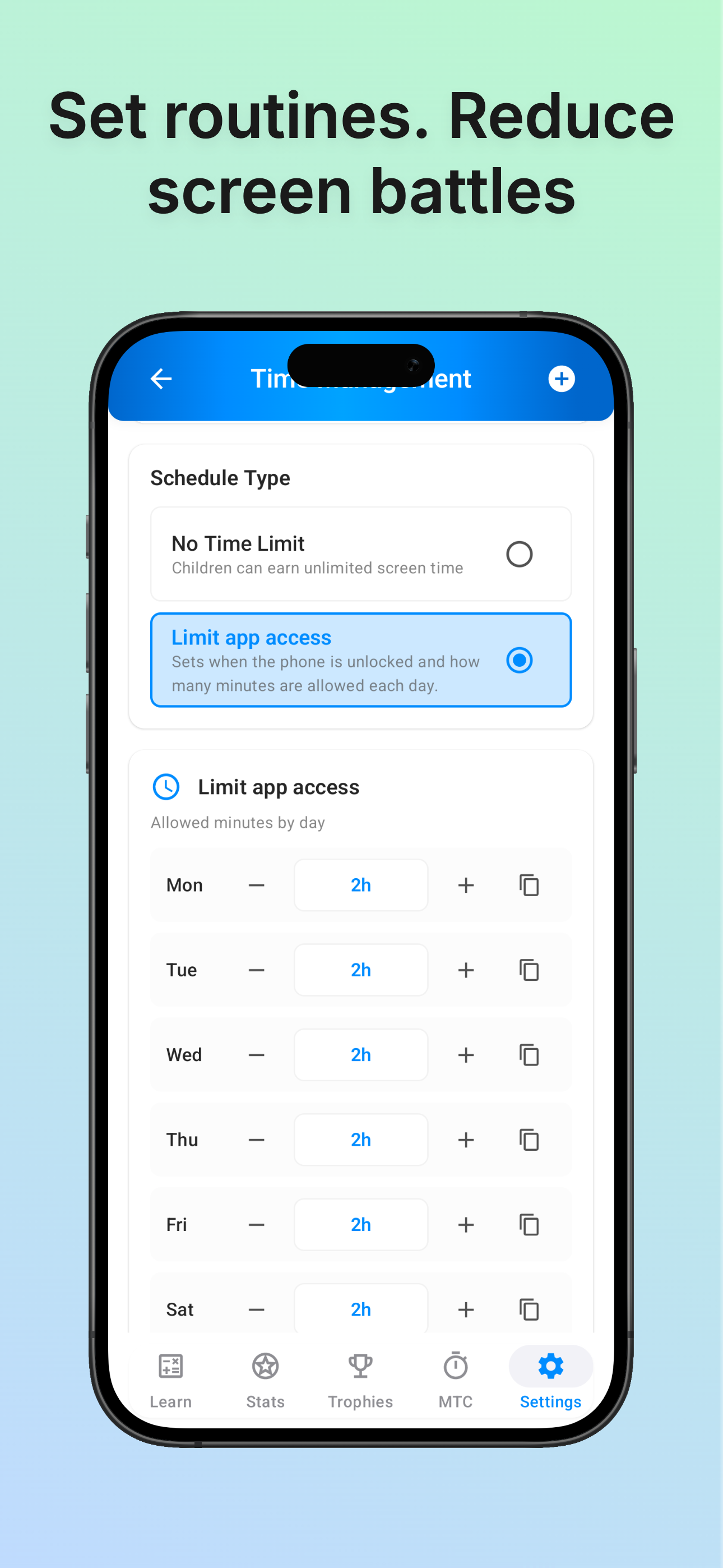 Screenwise: Unlock screen-time with math - Screenshot 2 showing product features and functionality