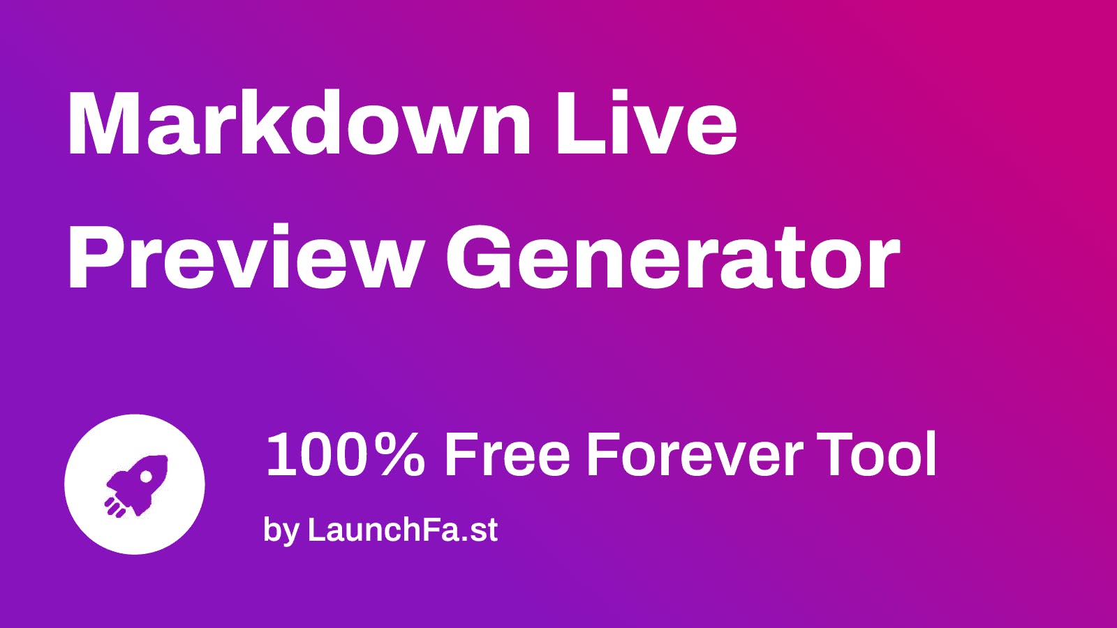 Markdown Live Preview Generator media 1