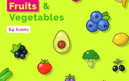 Fruits and Vegetables Icons media 1