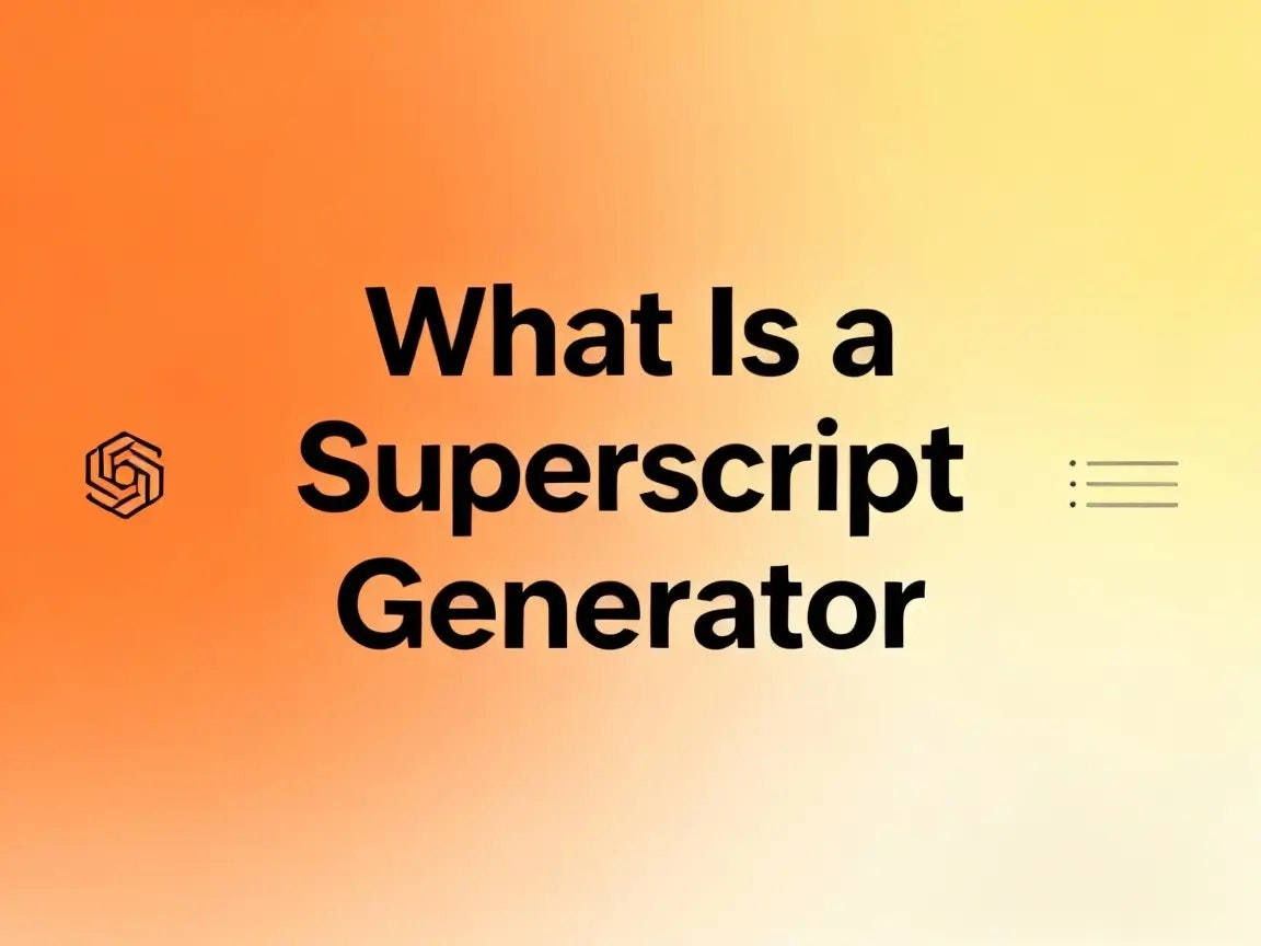 Superscript Generator - Screenshot 4 showing product features and functionality