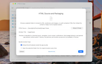 HTML to App gallery image