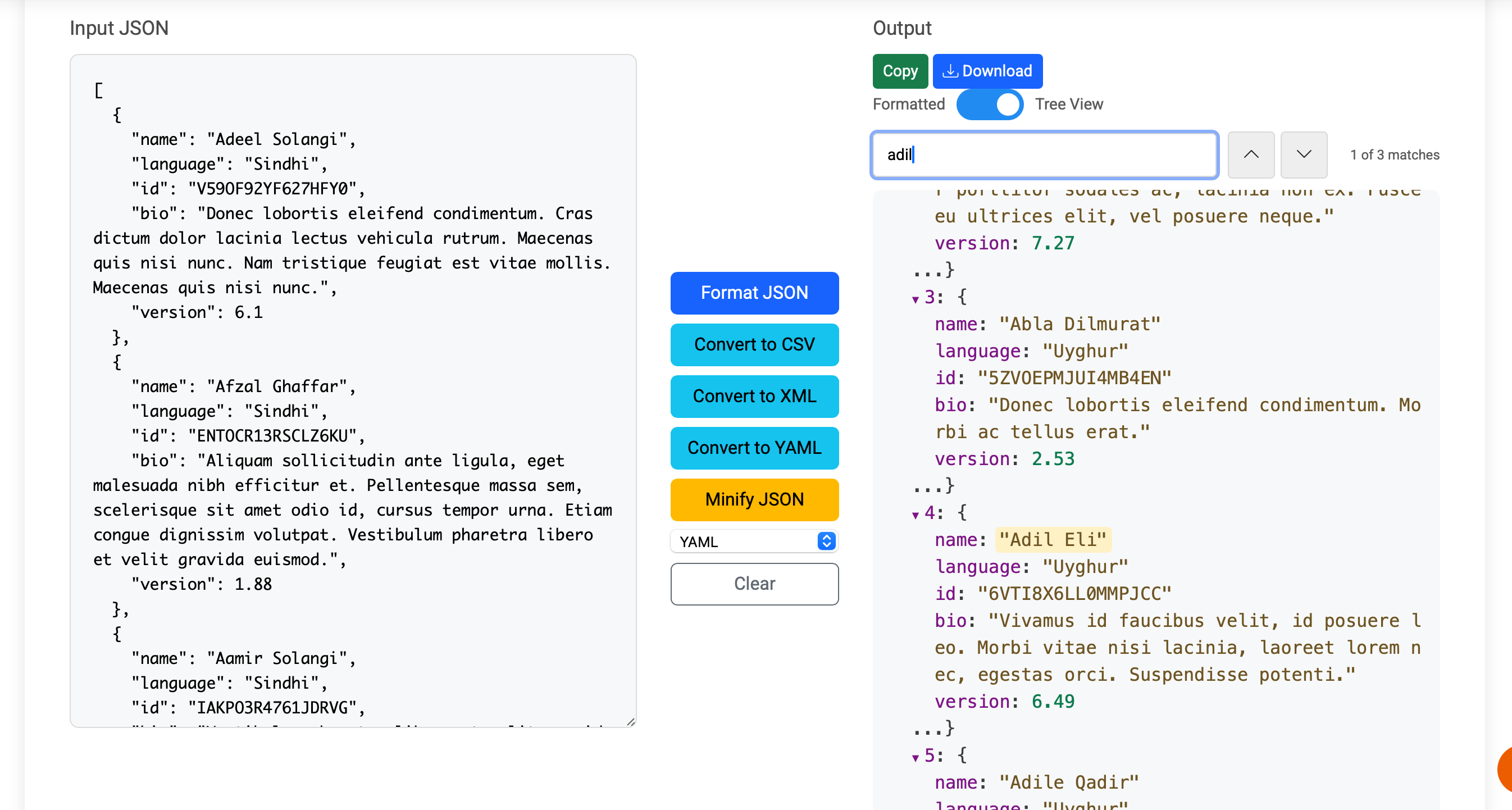 JSON -Tools: Format, konvertieren und visualisieren Medien 7