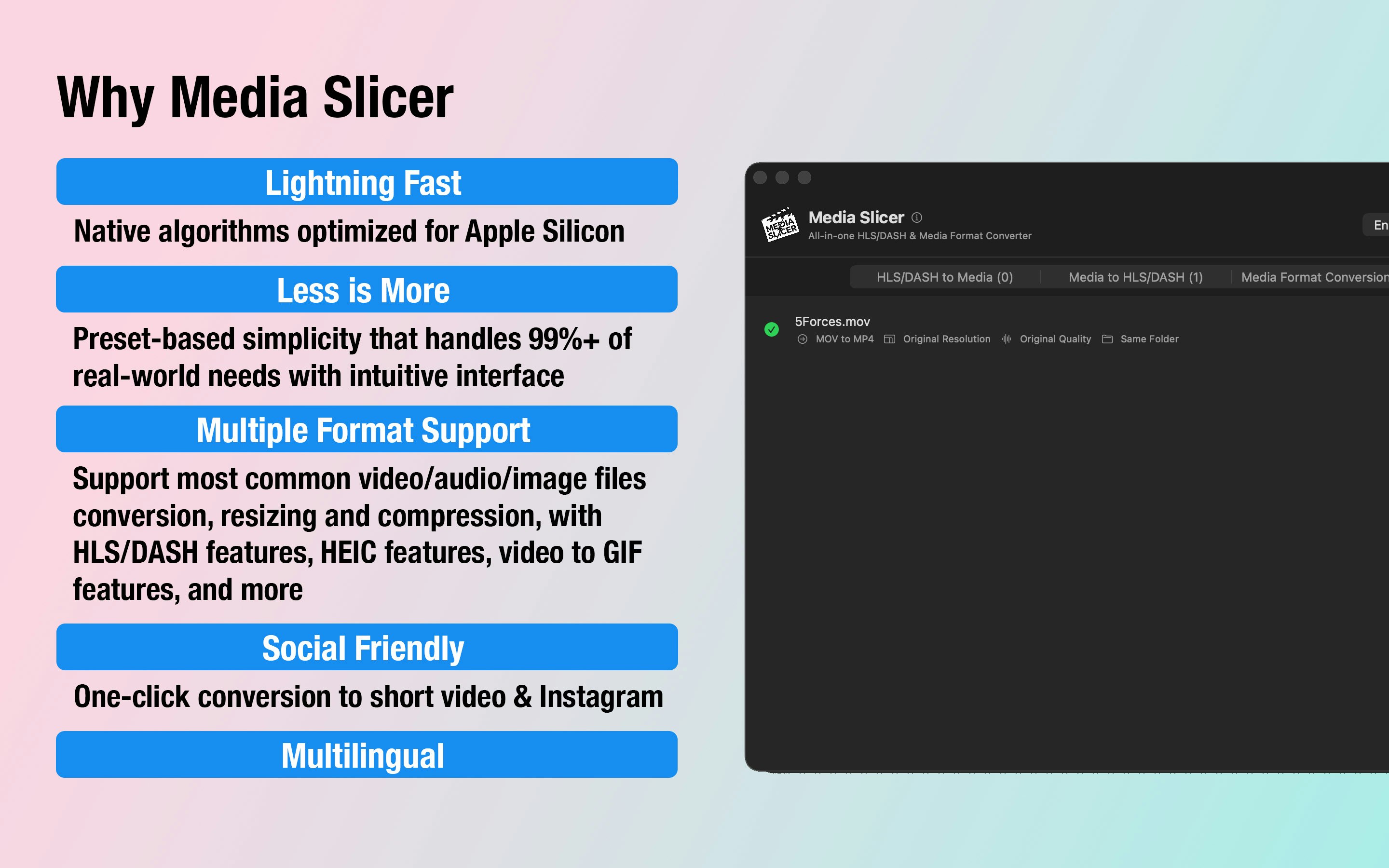 Media Slicer - Screenshot 3 showing product features and functionality