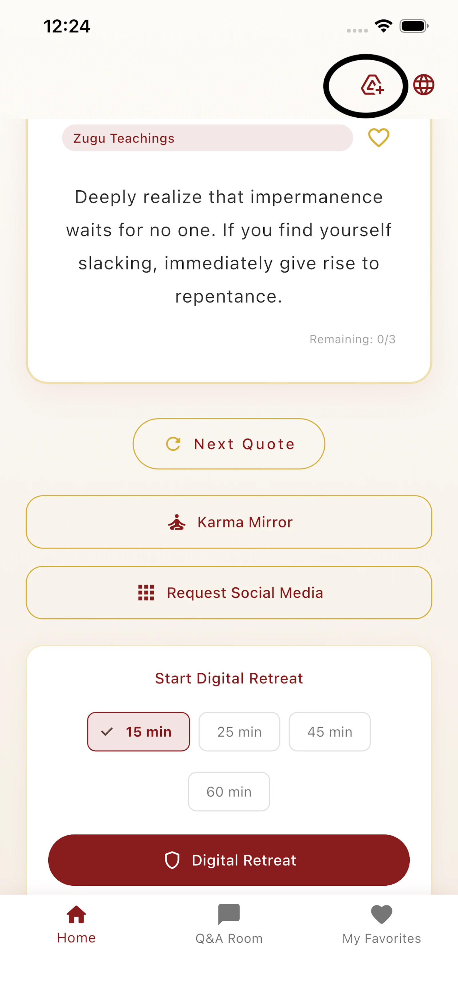 Wisdom Zen app screenshot 4