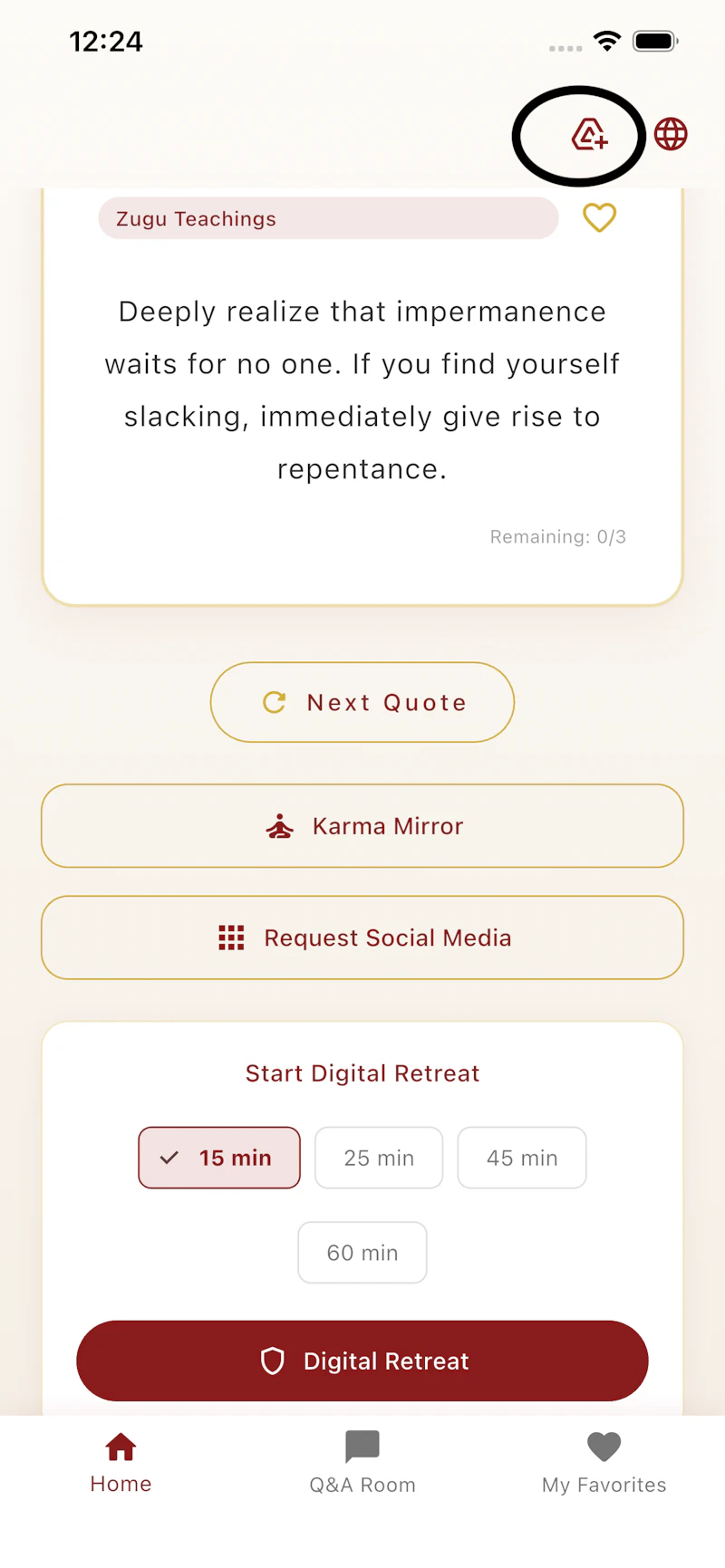 Wisdom Zen app screenshot 4