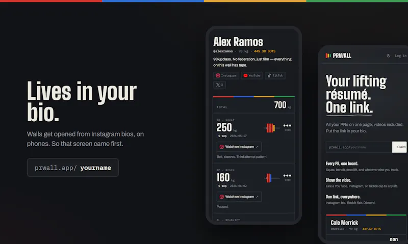 PRWALL — For Lifters screenshot 5