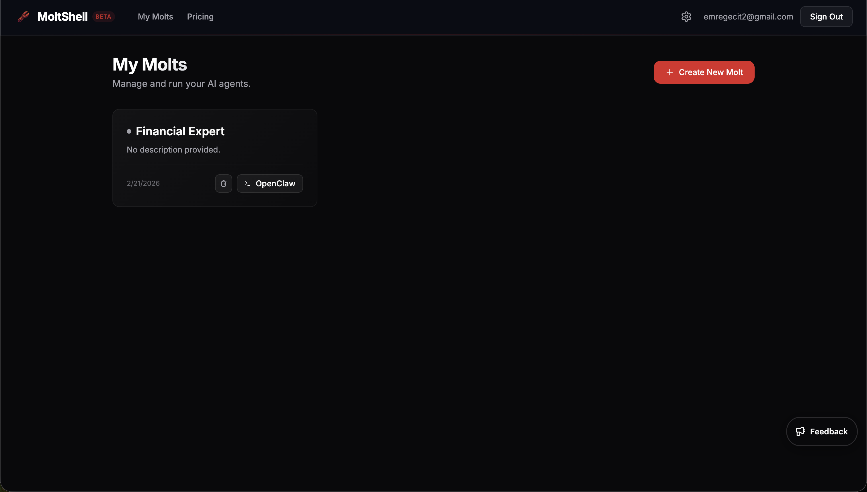 MoltShell - Screenshot 3 showing product features and functionality