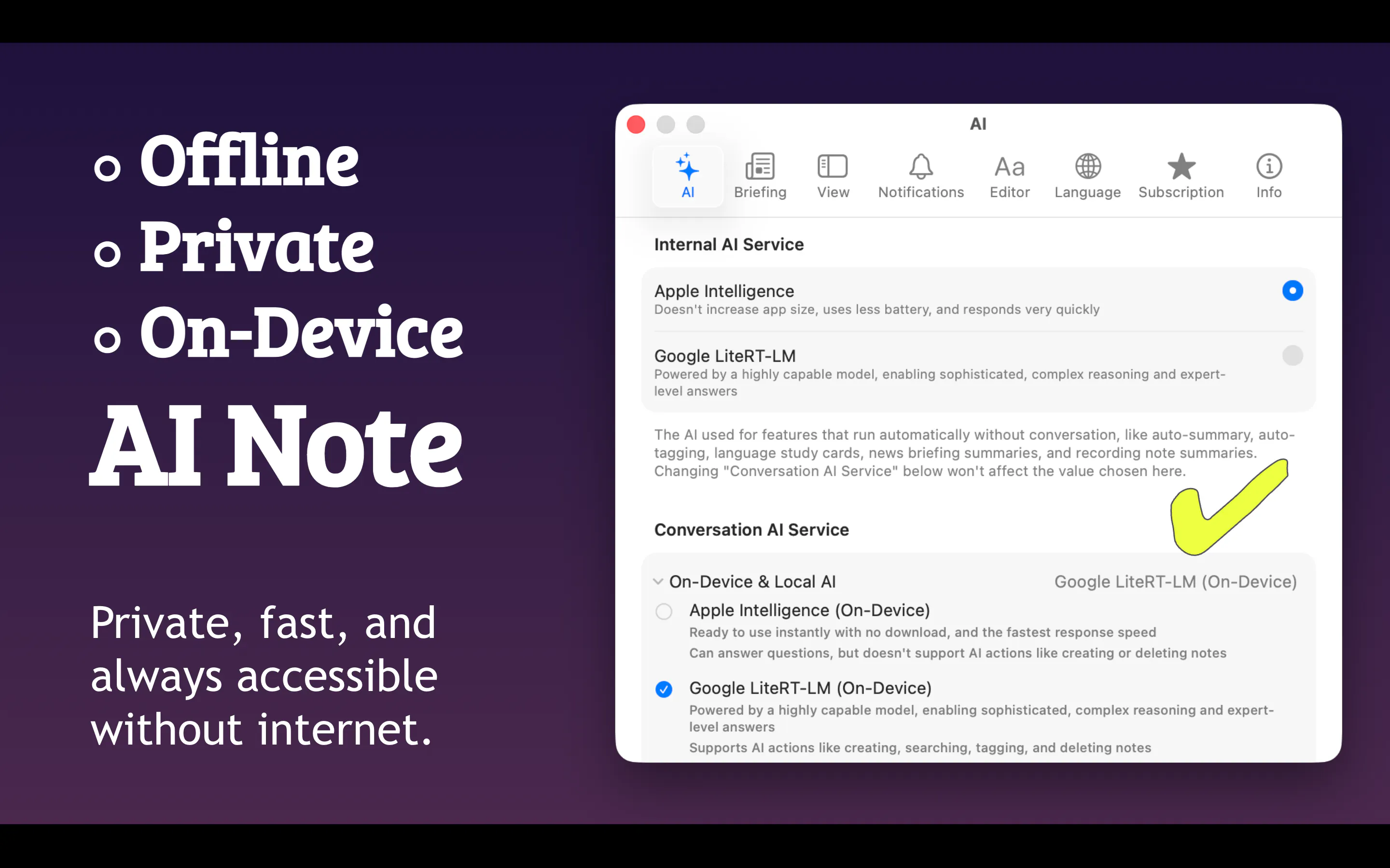 AskNote : On-Deivce AI Notes gallery image