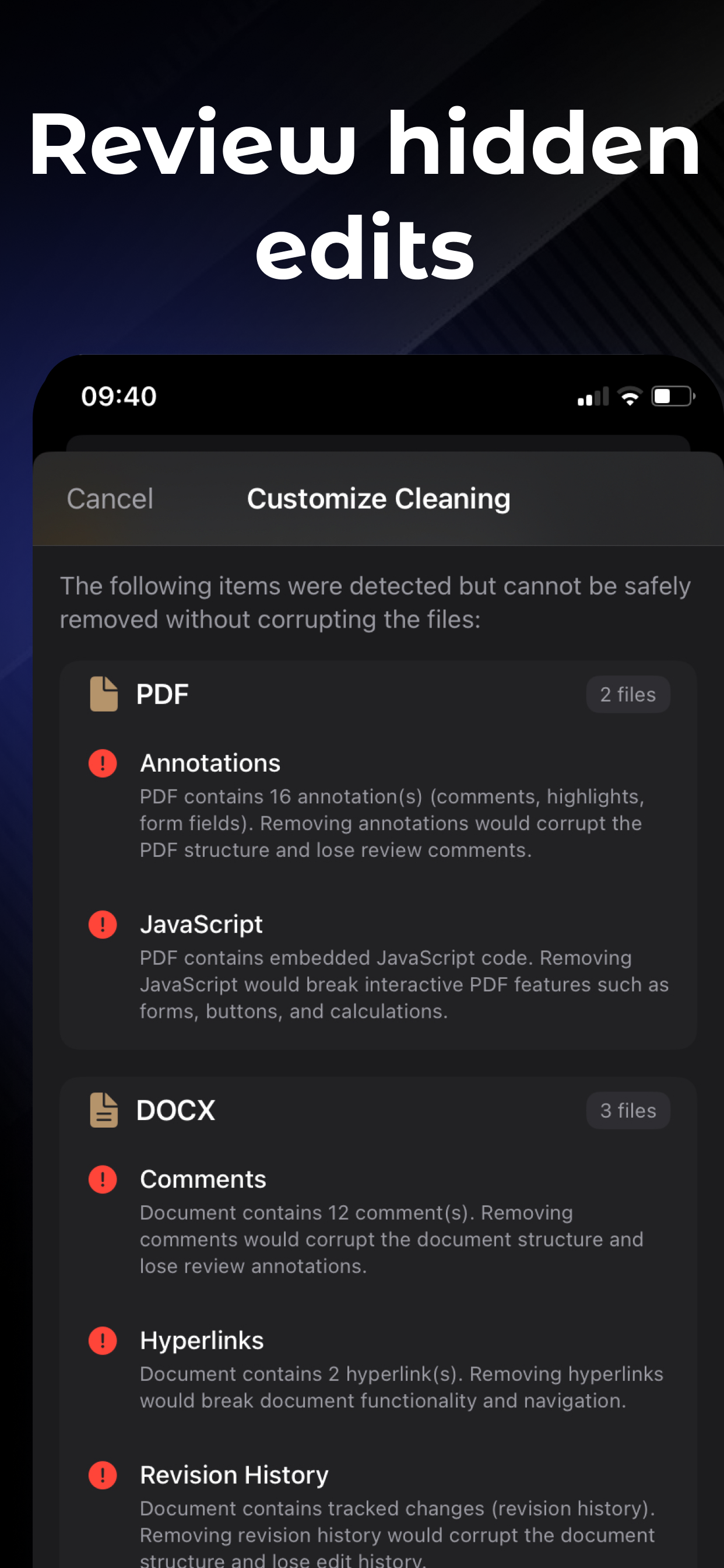 PrivyClean - Screenshot 5 showing product features and functionality