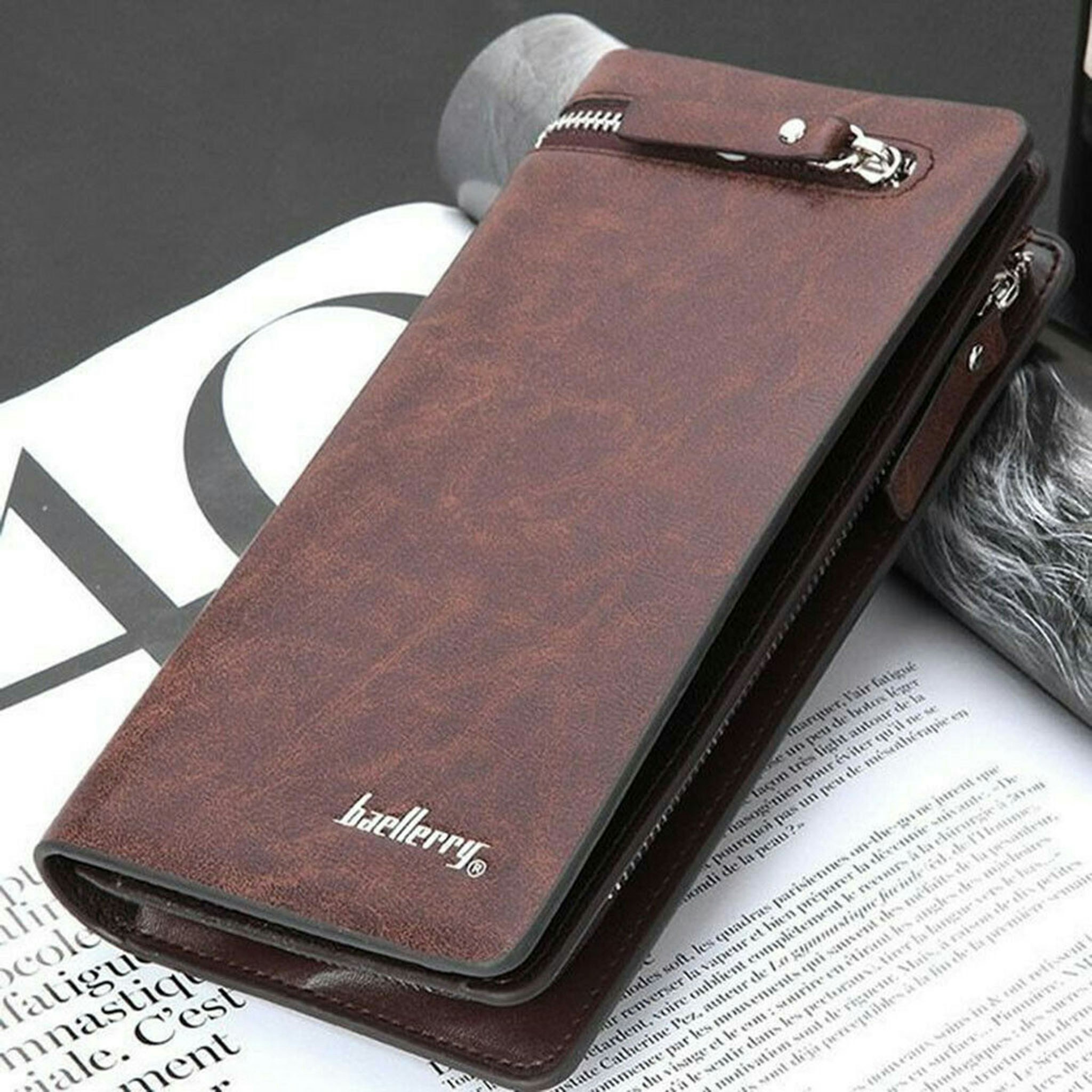 Mens Long Wallet With Zipper 				 				 media 6