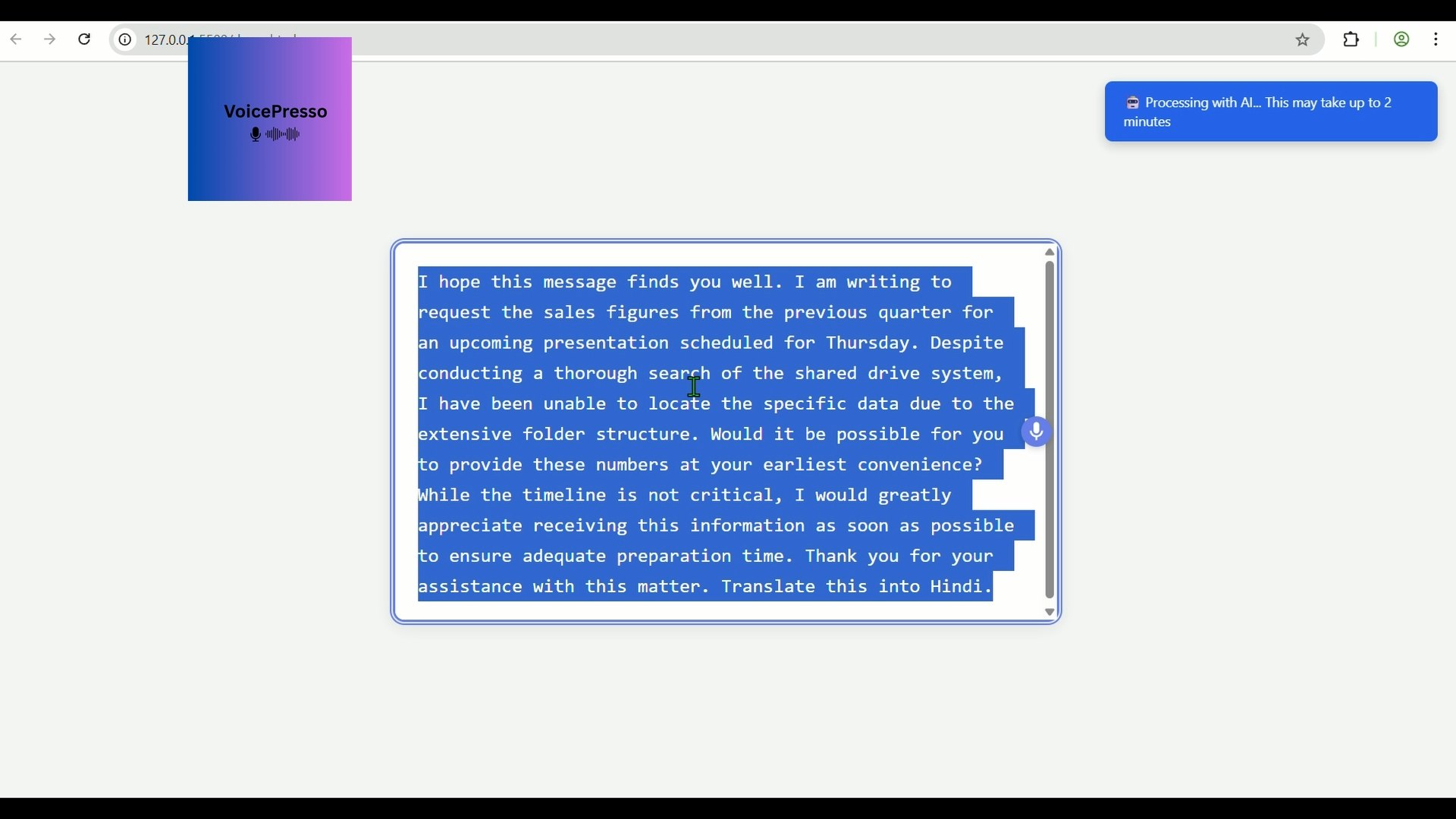 VoicePresso Ai - Screenshot 5 preview