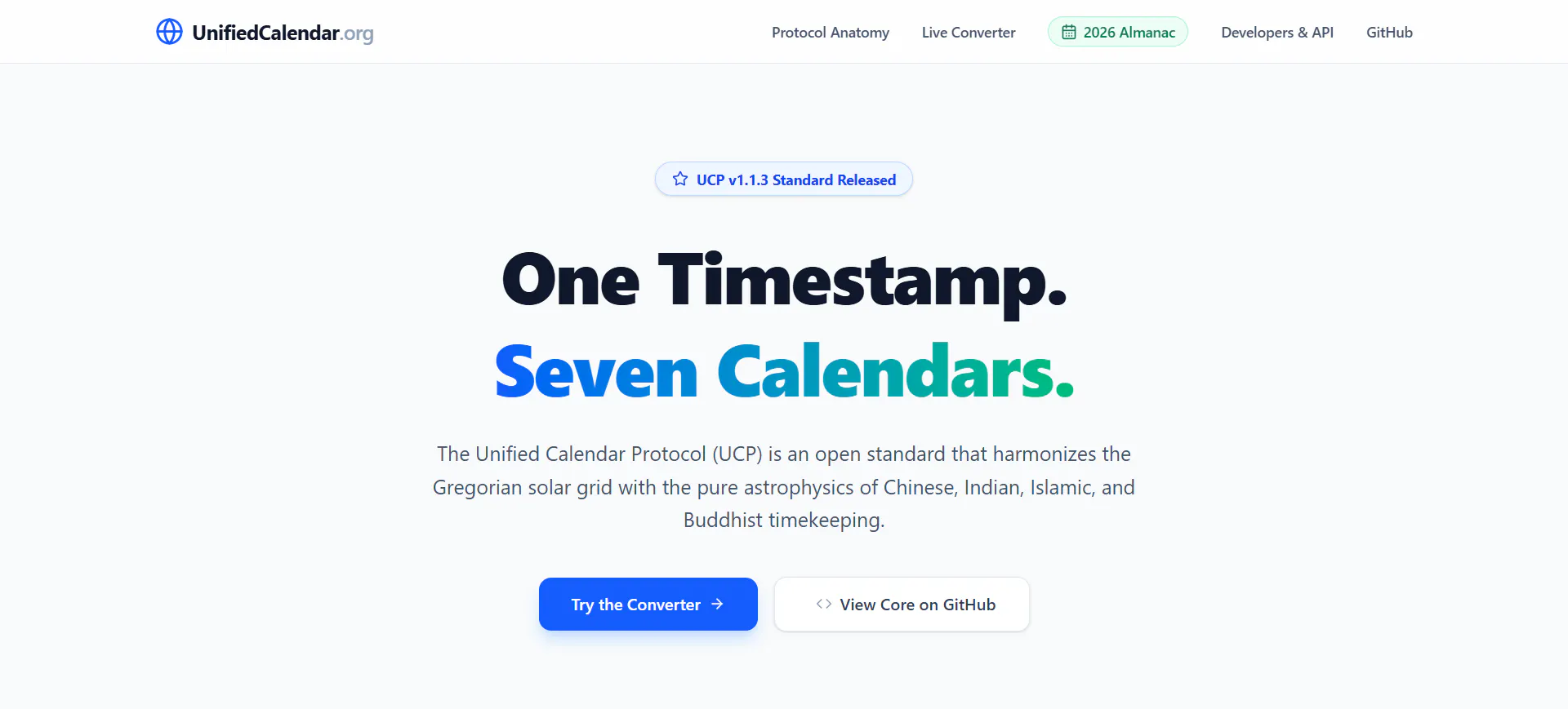 UnifiedCalendar.org 제품 배너