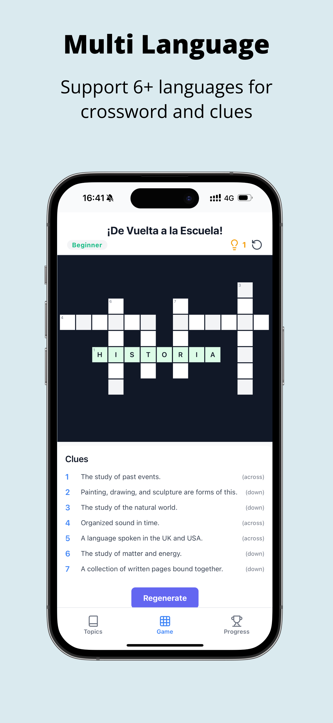 Crossword Learn - AI Crossword Puzzles screenshot 1 Crossword Learn - AI Crossword Puzzles screenshot 1