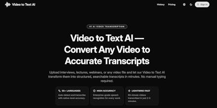 Video to Text AI gallery image