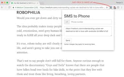 Chrome to Phone via SMS media 1