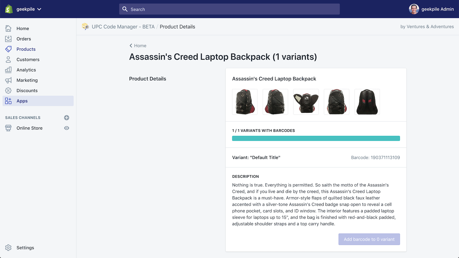 UPC Code Manager gallery image