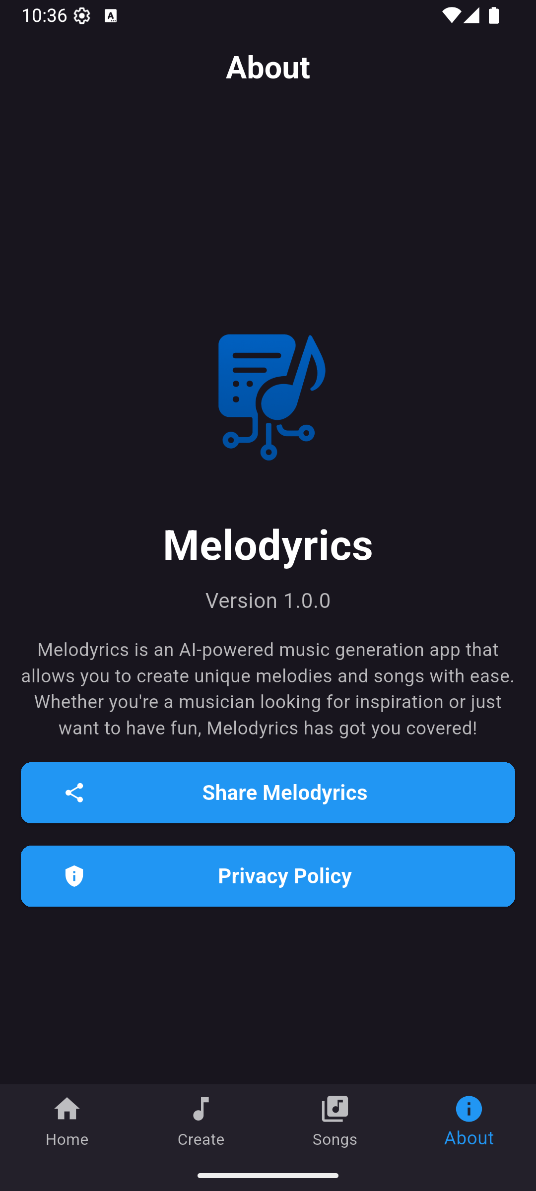 Melodyrics: AI Song Generator gallery image