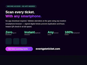 Event QR Ticket Generator gallery image