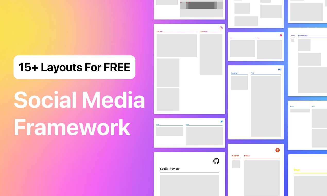 Media Rangka Kerja Media Sosial untuk Figma - Buat media yang berfungsi pada semua platform di Figma 1