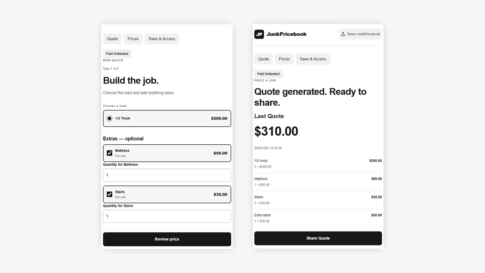 JunkPricebook — Junk Removal Quotes gallery image