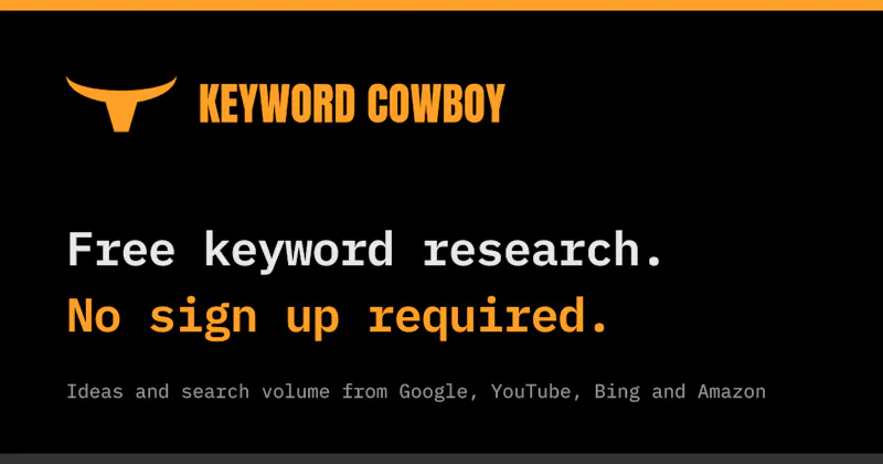 Keyword Cowboy Free Keyword Research... screenshot 1