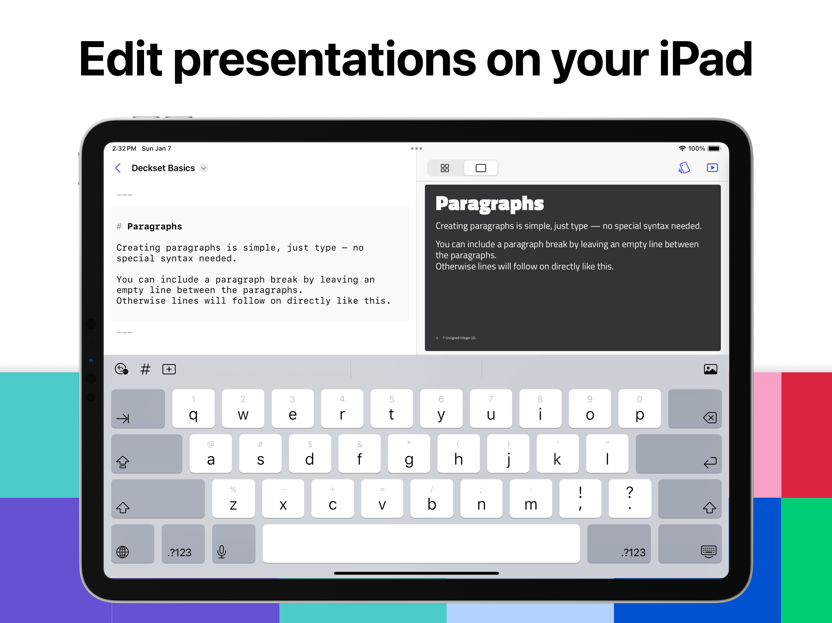 Decktet iOS media 2
