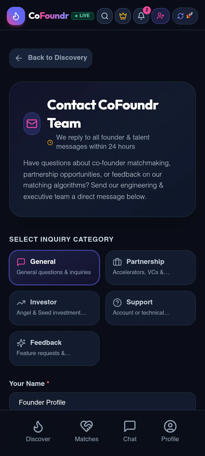 CoFoundr : Find a Cofoundr gallery image