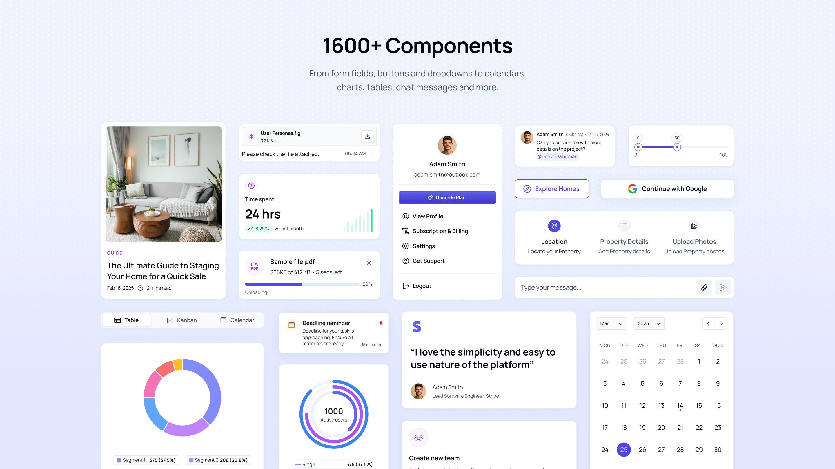 Versa UI -Figma Design System - 최신 인터페이스를위한 다목적, 다중 테마 설계 시스템 미디어 3
