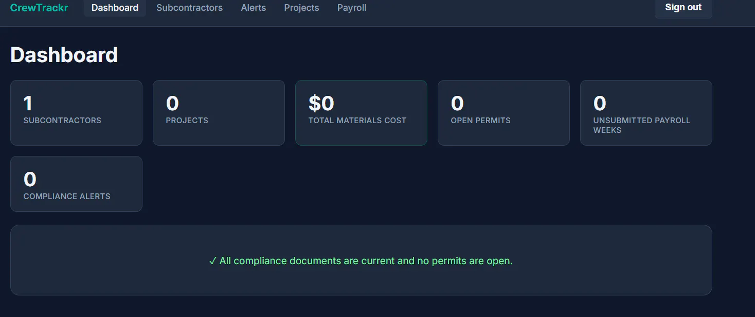CrewTrackr gallery image