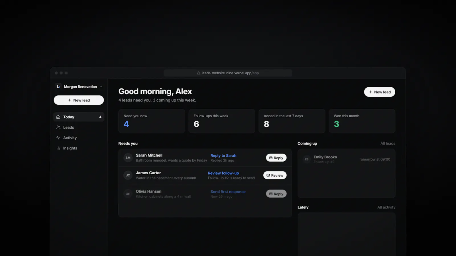 Leads screenshot 7