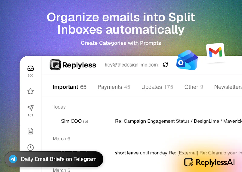 Replyless screenshot 1