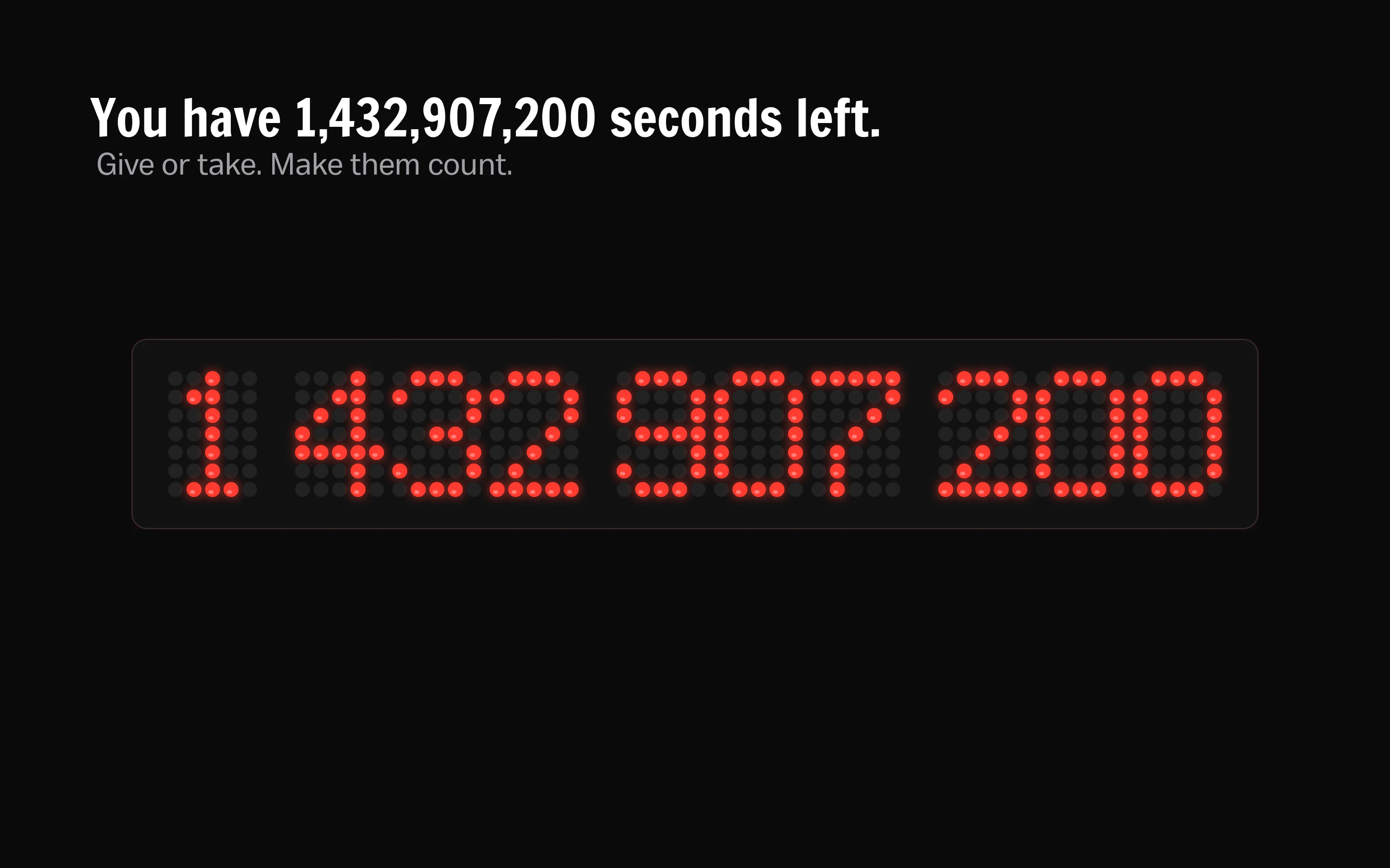 Fewer: Live every second screenshot 1
