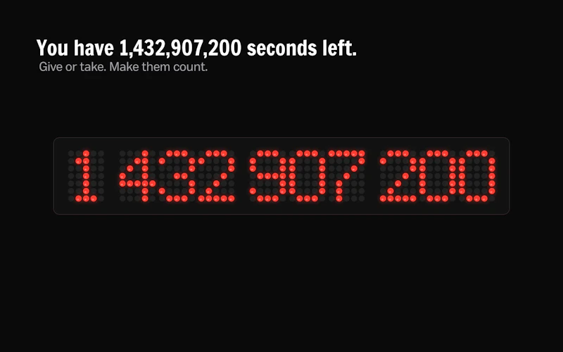 Fewer: Live every second screenshot 1