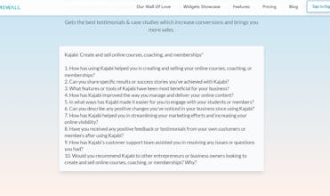 AI Testimonial Questions Generator gallery image