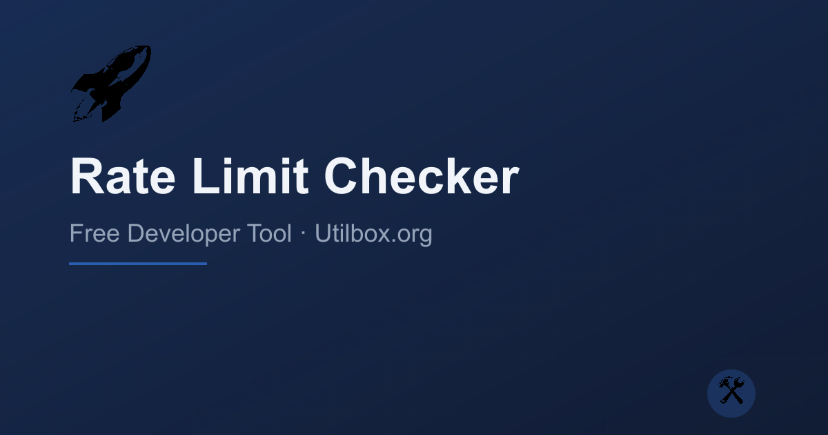 Utilbox Rate Limit Checker gallery image