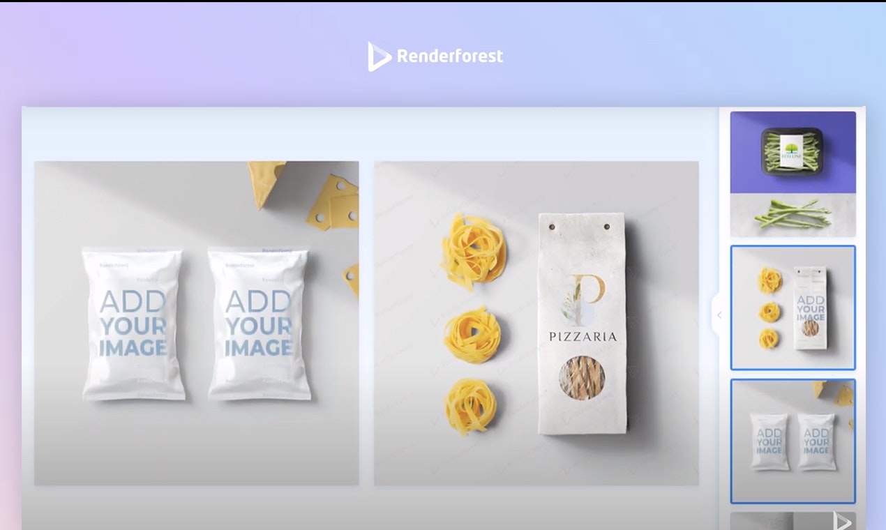 Generador de maquetas por Renderforest media 4