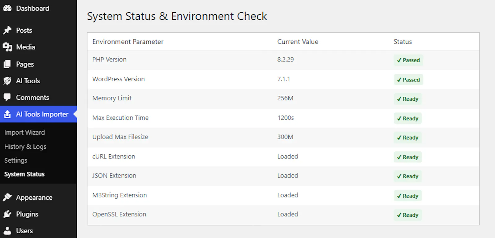 AI Tools Directory Data Importer screenshot 1