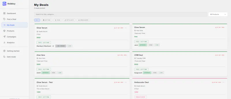 Kolabzy screenshot 1