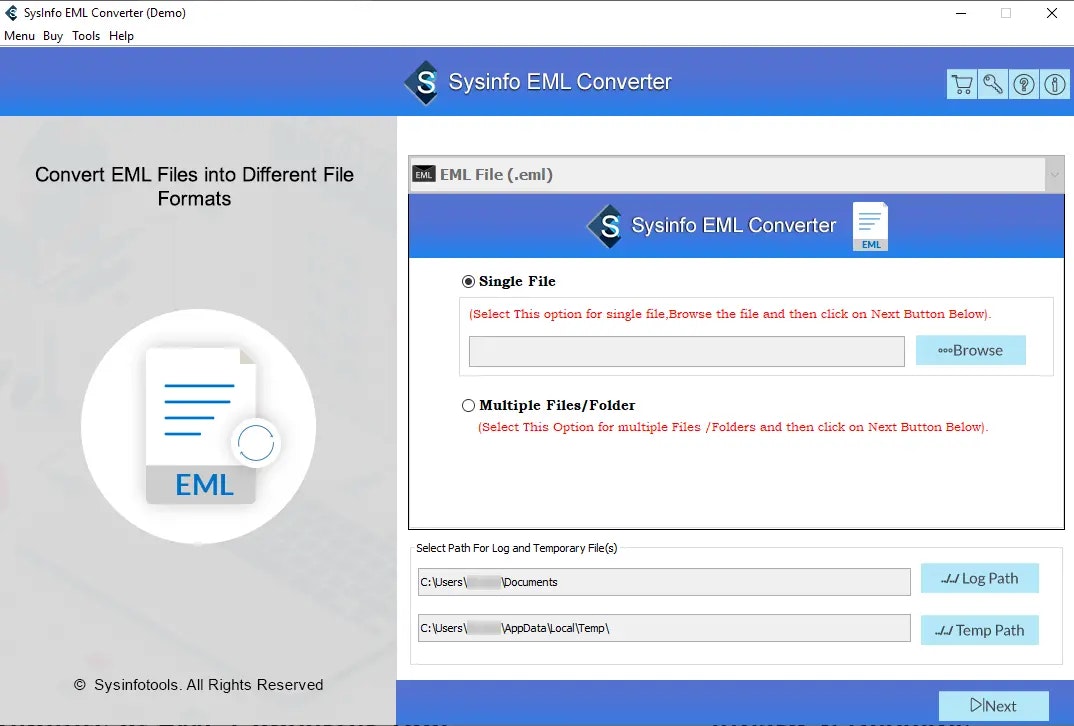 Windows Live Mail to Outlook 변환기 - Sysinfo Windows 라이브 메일, Outlook Converter 소프트웨어 미디어 1