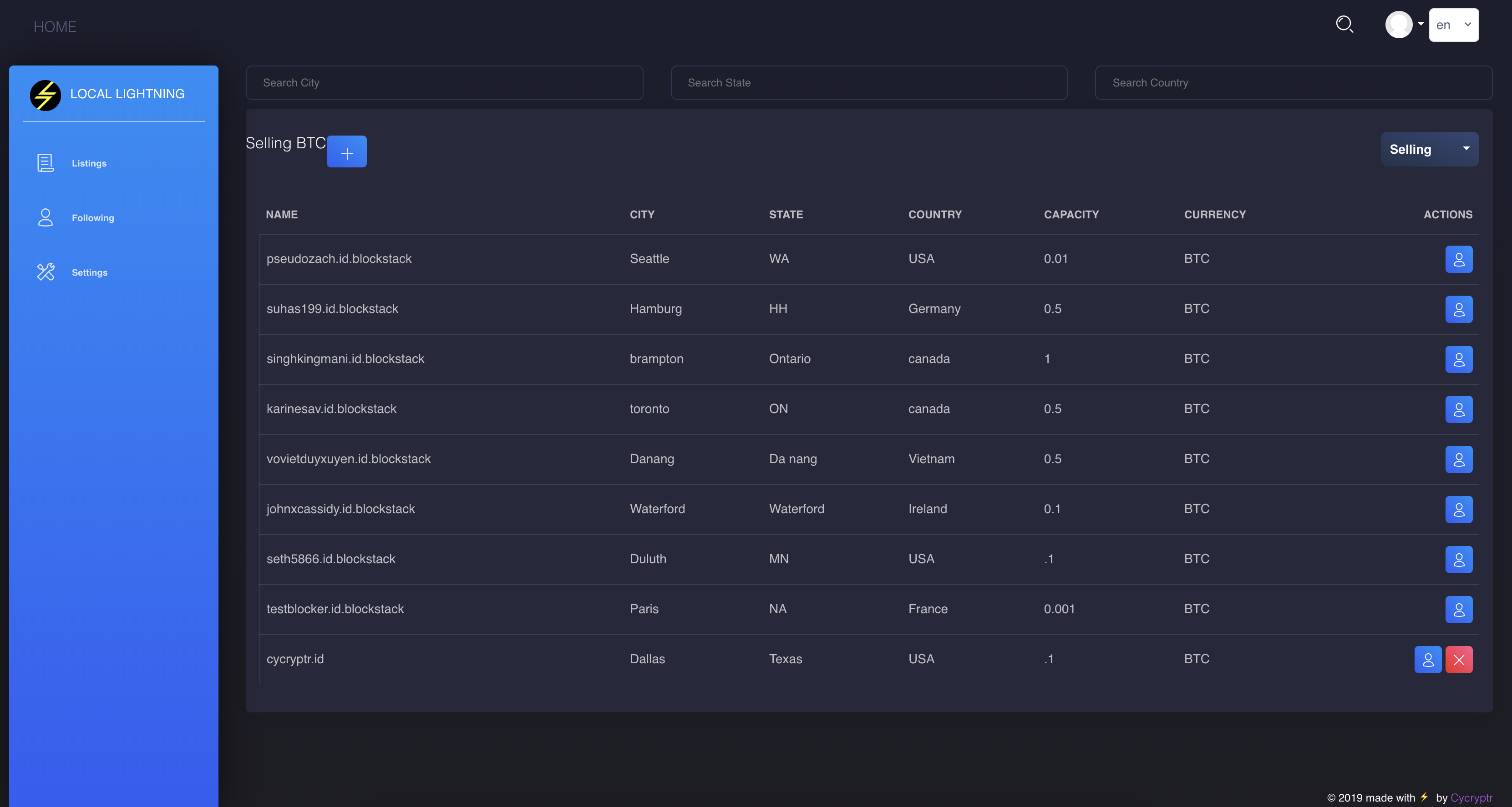 Local Lightning Buy Sell Bitcoin Locally Via The Lightning Network - 