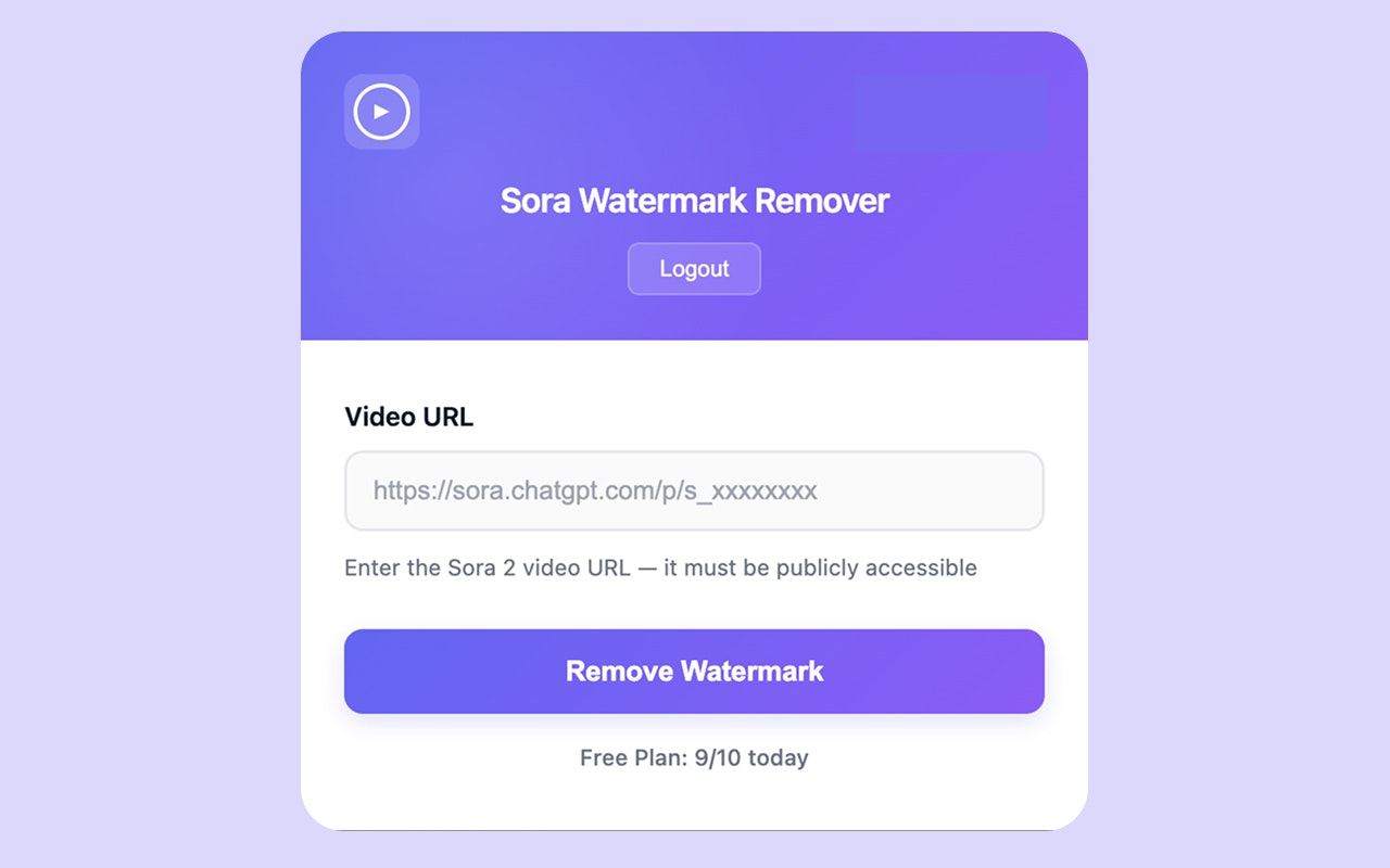 Sora Watermark Remover gallery image